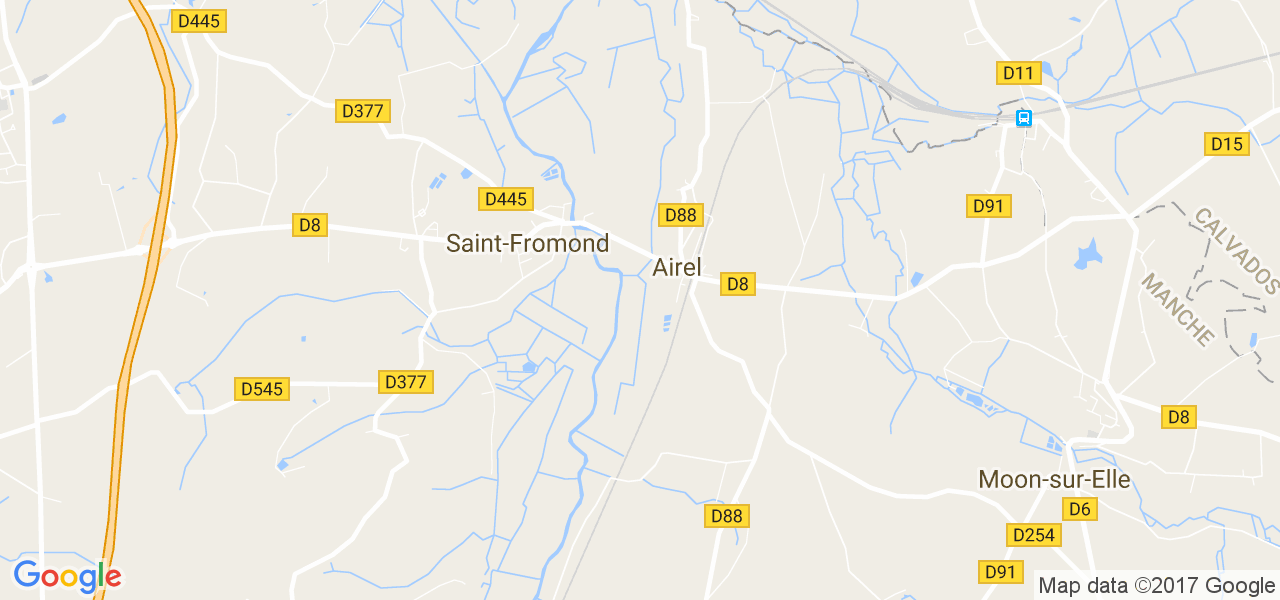 map de la ville de Airel