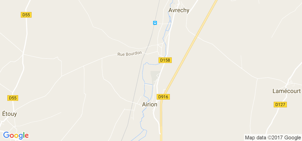 map de la ville de Airion