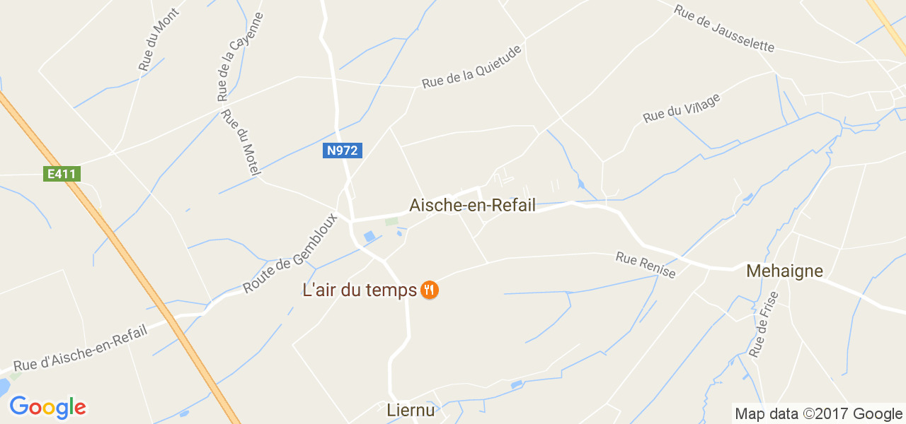 map de la ville de Aische-En-Refail