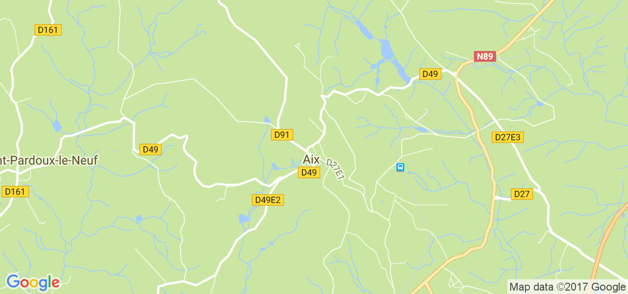 map de la ville de Aix