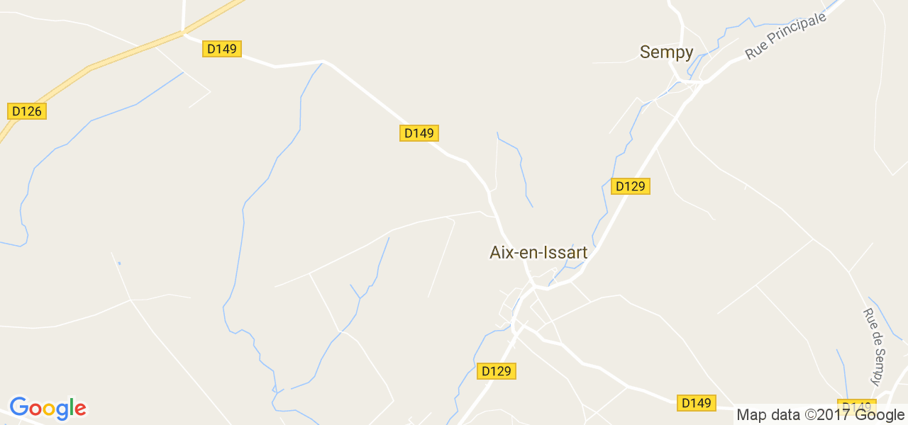 map de la ville de Aix-en-Issart