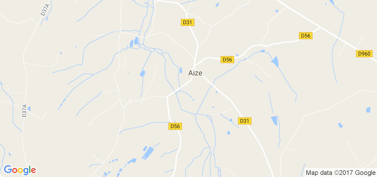 map de la ville de Aize