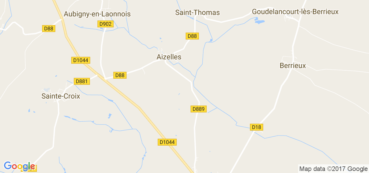 map de la ville de Aizelles