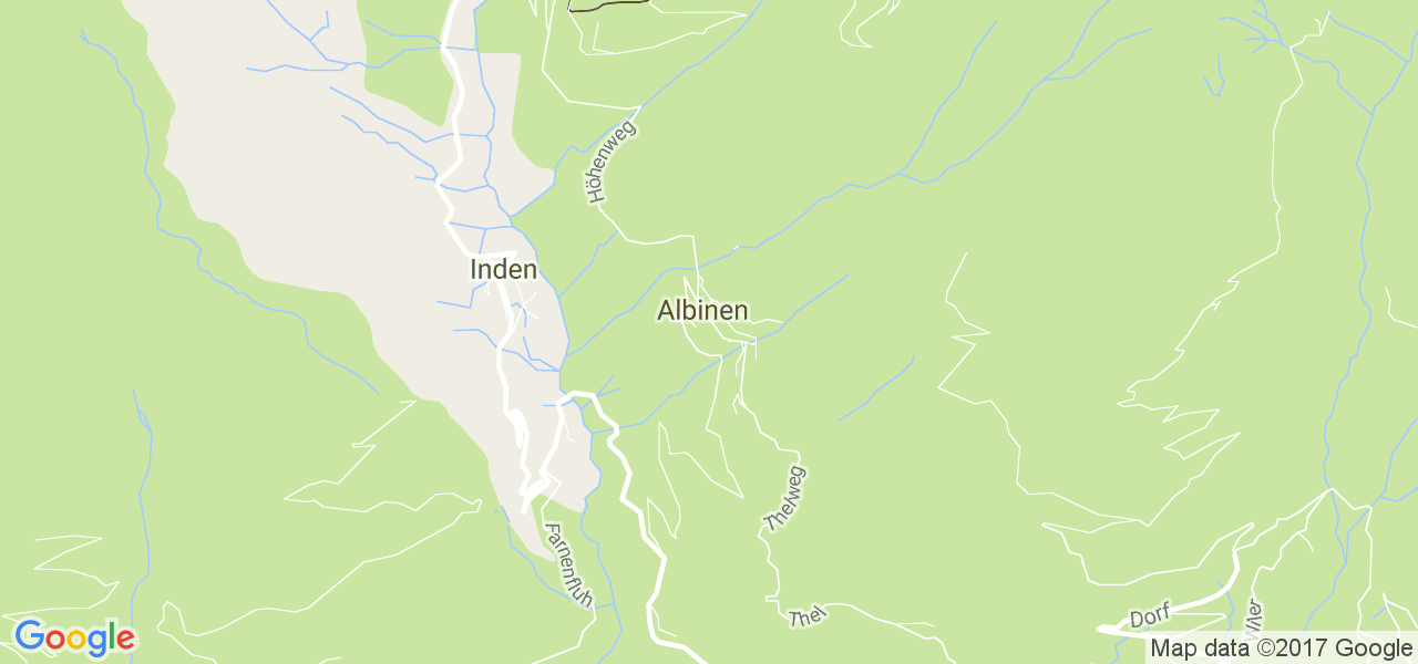 map de la ville de Albinen