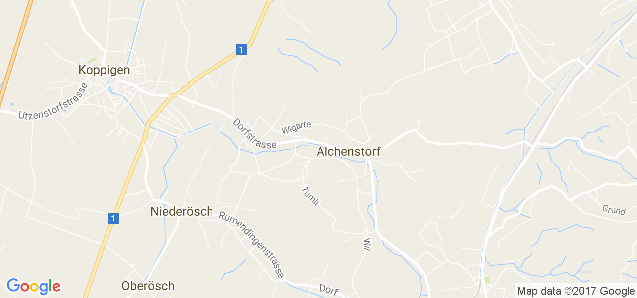 map de la ville de Alchenstorf