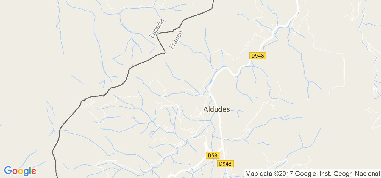 map de la ville de Aldudes