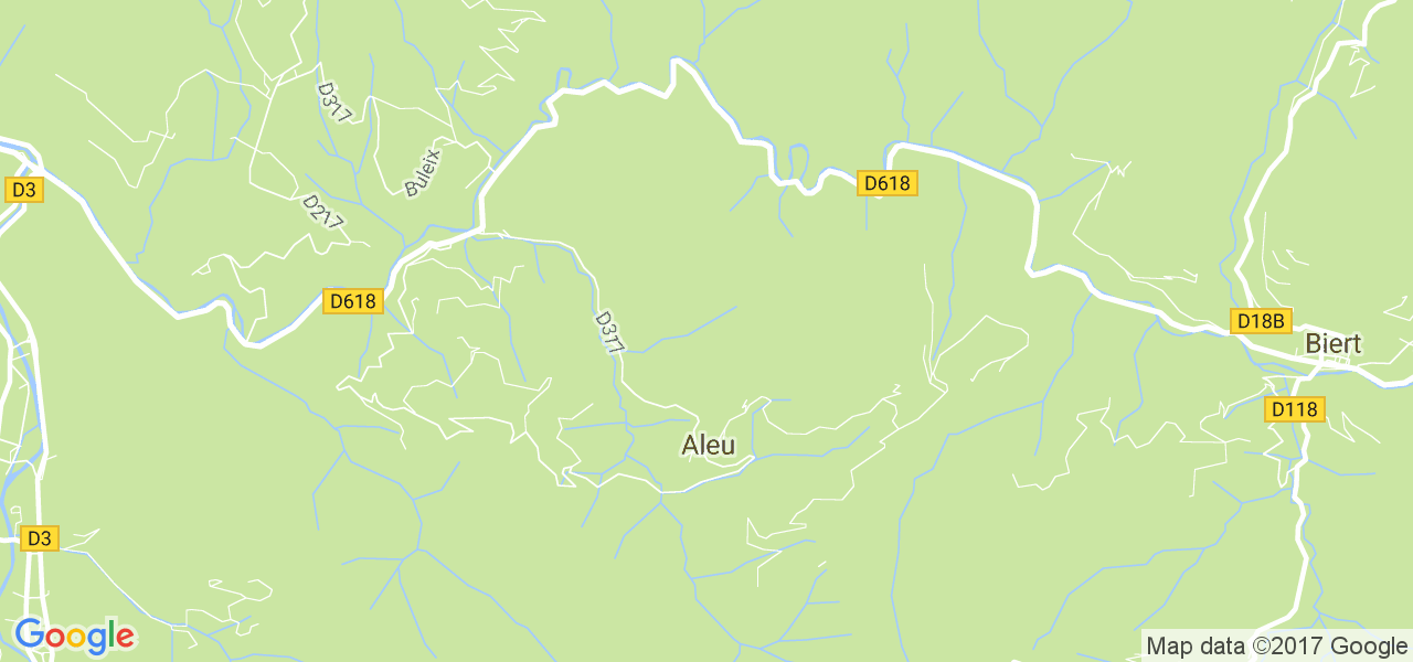 map de la ville de Aleu