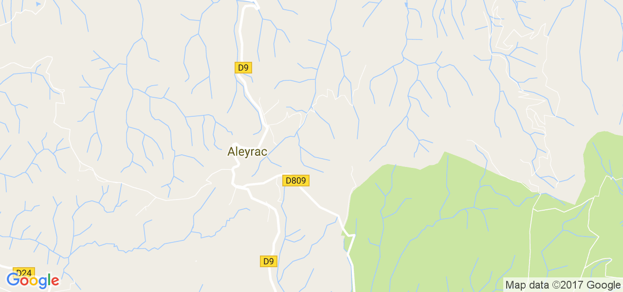 map de la ville de Aleyrac