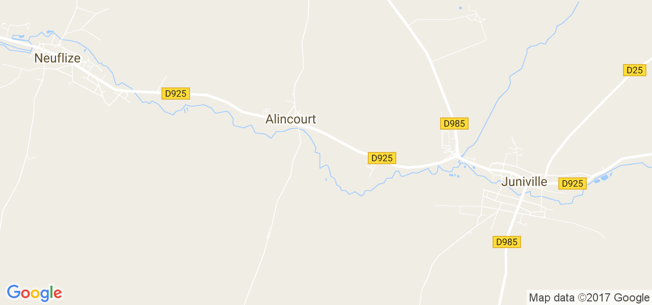 map de la ville de Alincourt