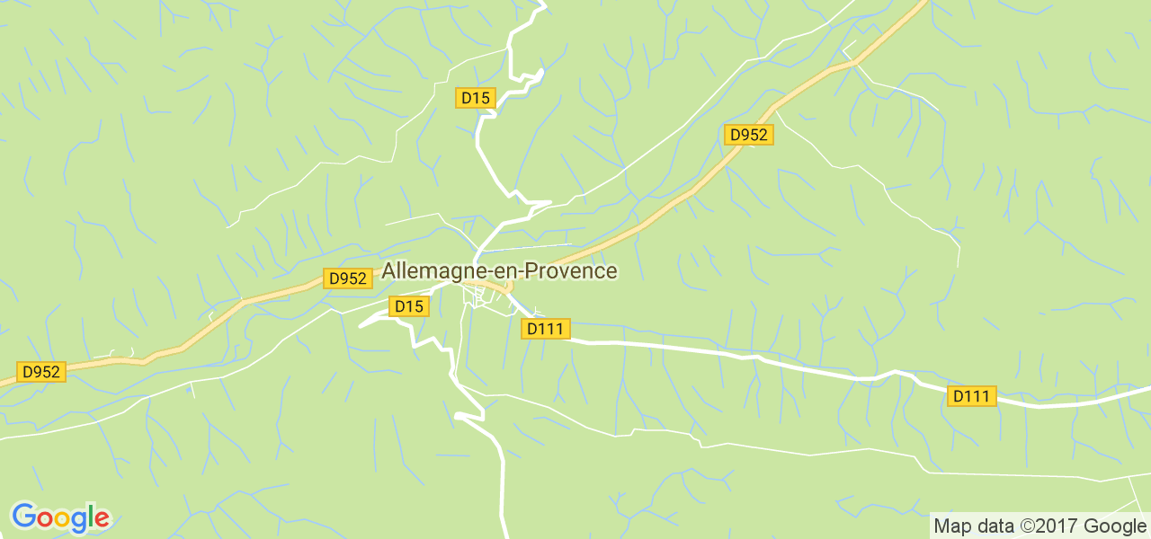 map de la ville de Allemagne-en-Provence