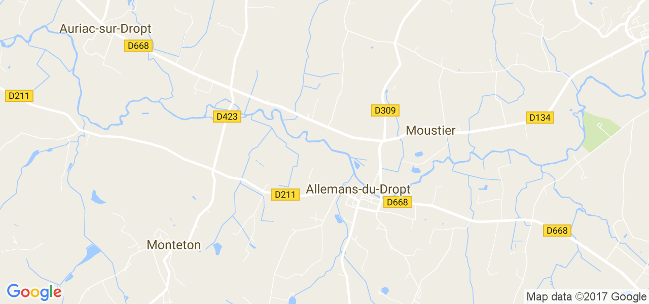 map de la ville de Allemans-du-Dropt