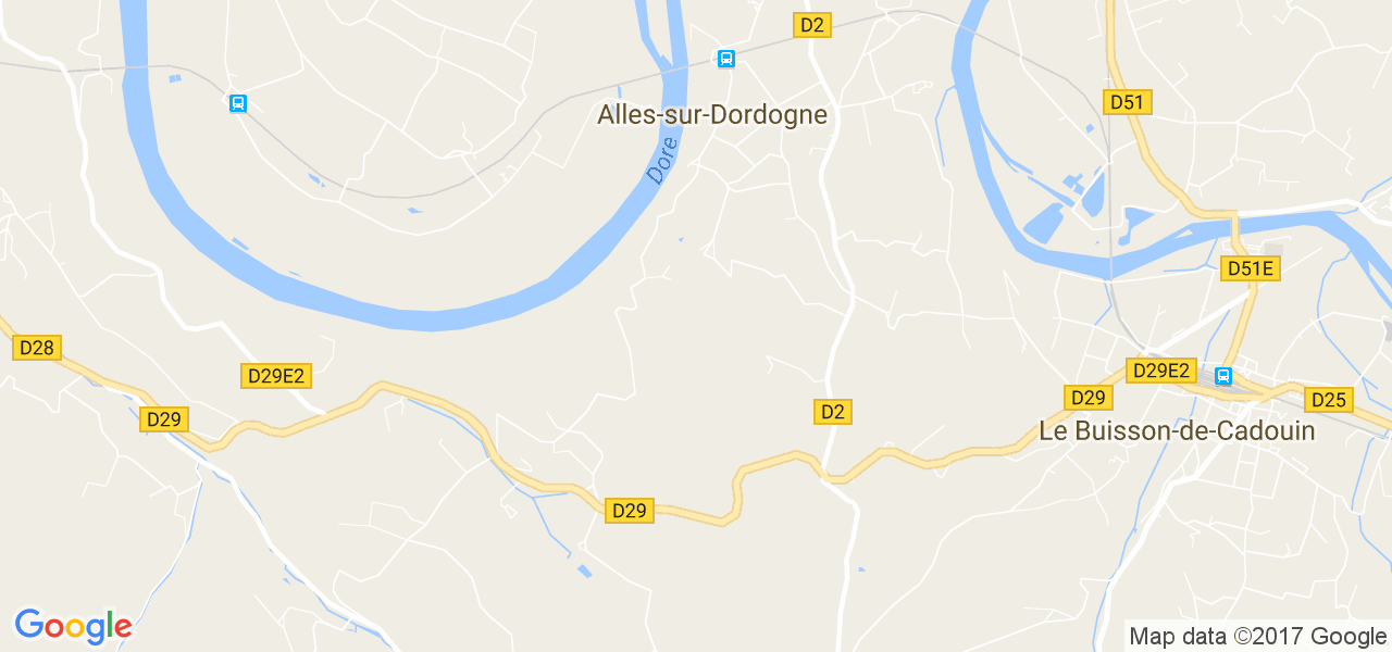 map de la ville de Alles-sur-Dordogne