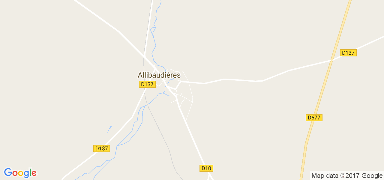 map de la ville de Allibaudières