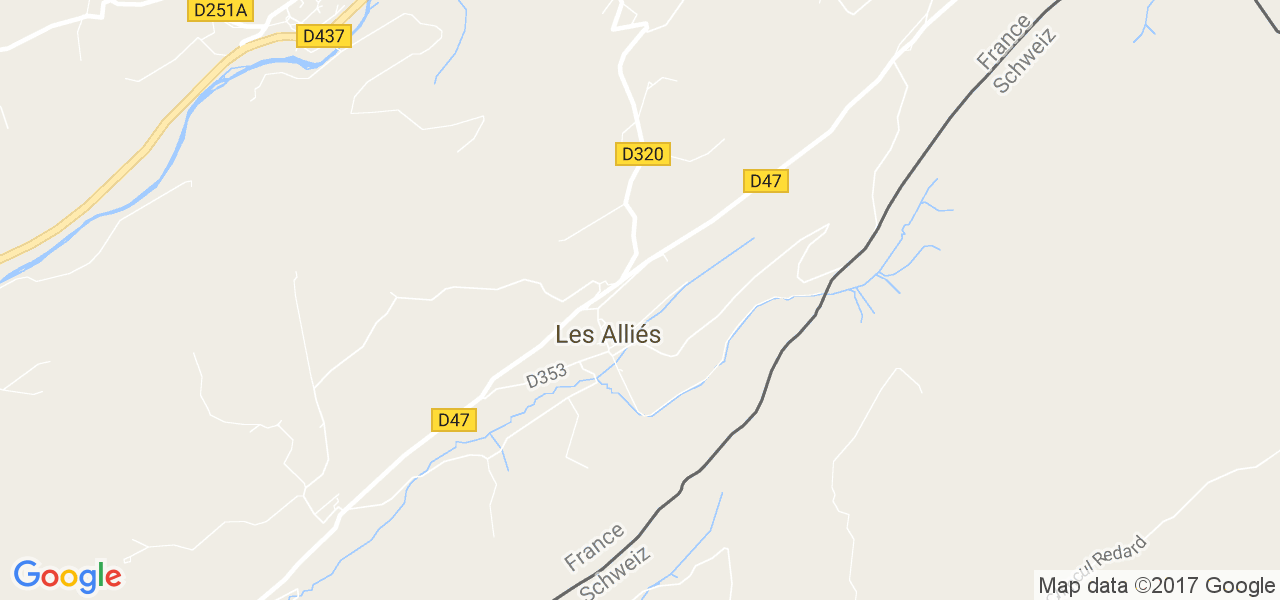 map de la ville de Alliés