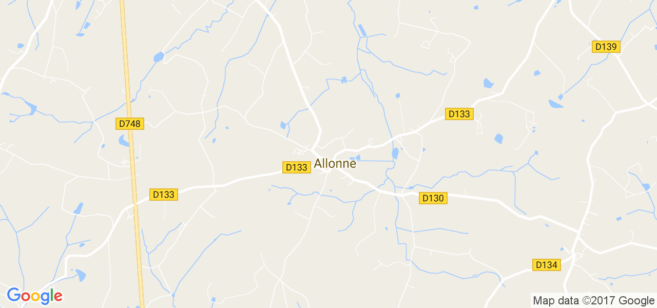 map de la ville de Allonne