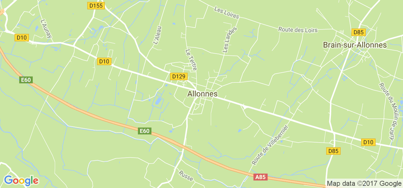 map de la ville de Allonnes