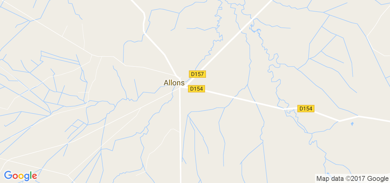 map de la ville de Allons