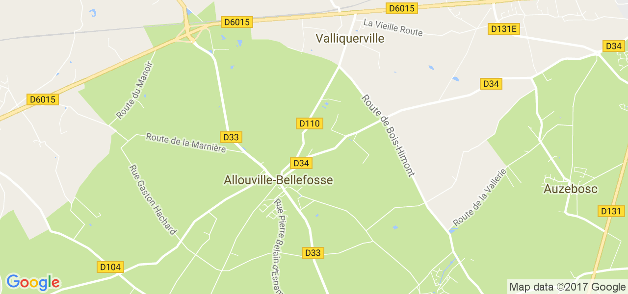 map de la ville de Allouville-Bellefosse