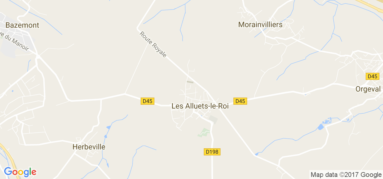 map de la ville de Alluets-le-Roi