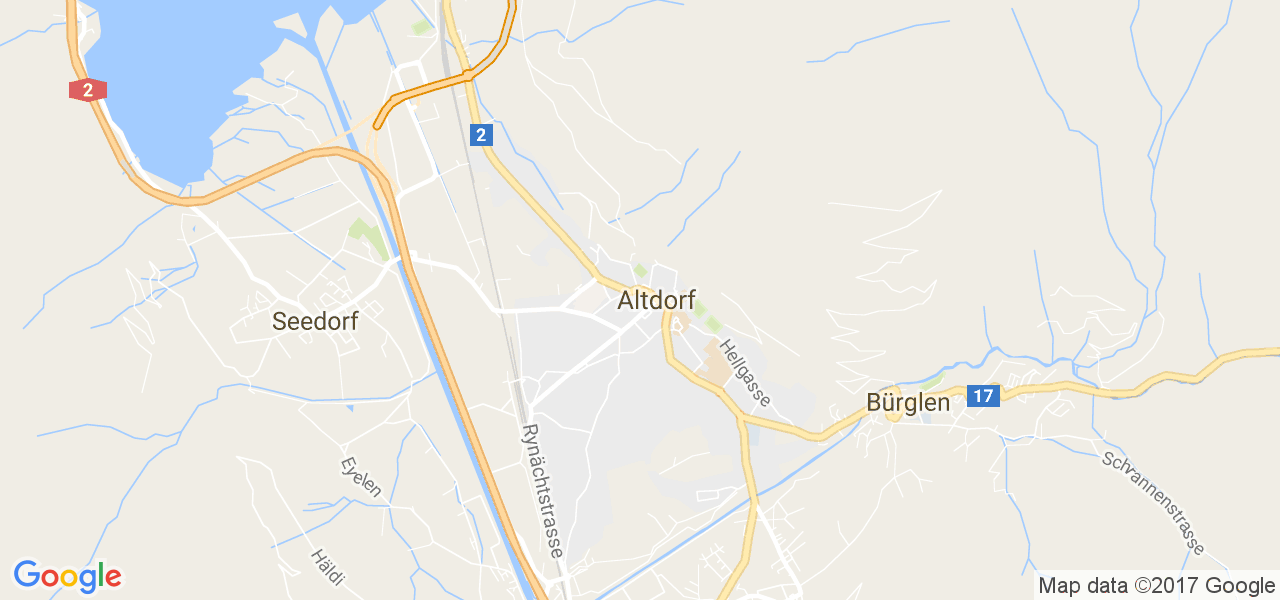 map de la ville de Altdorf