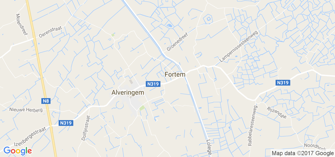 map de la ville de Alveringem