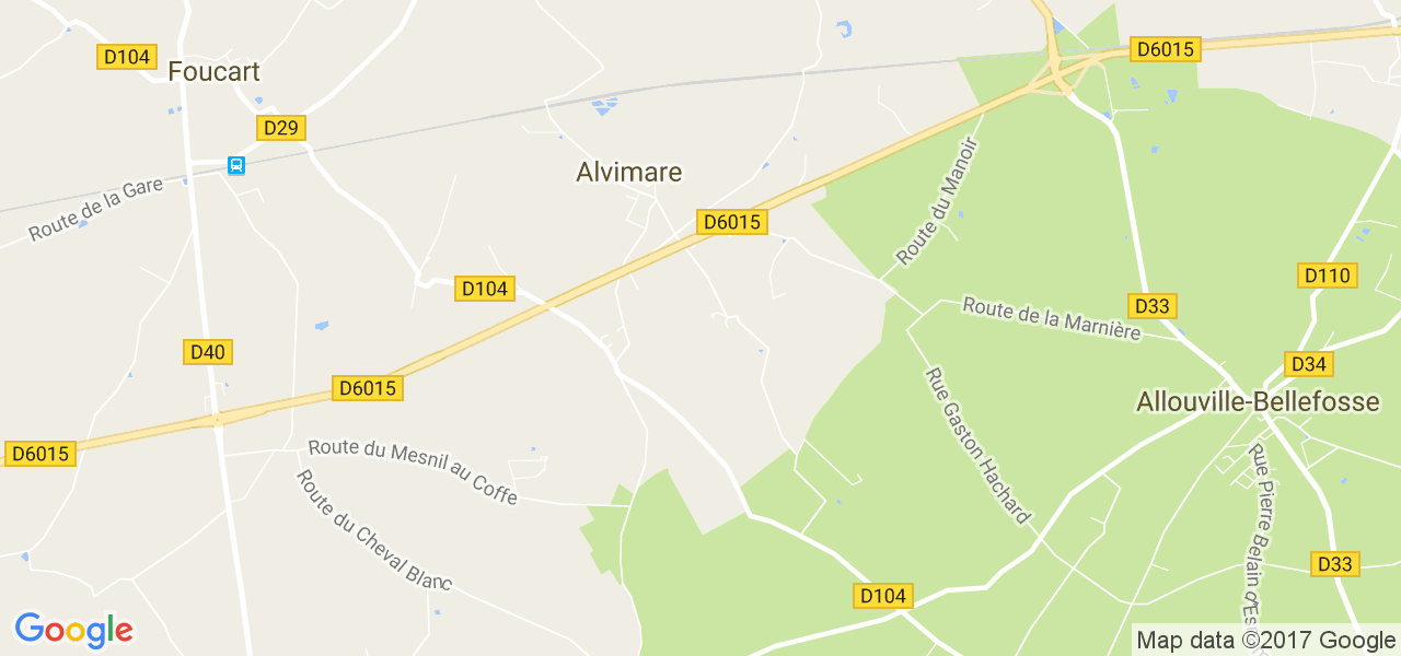 map de la ville de Alvimare