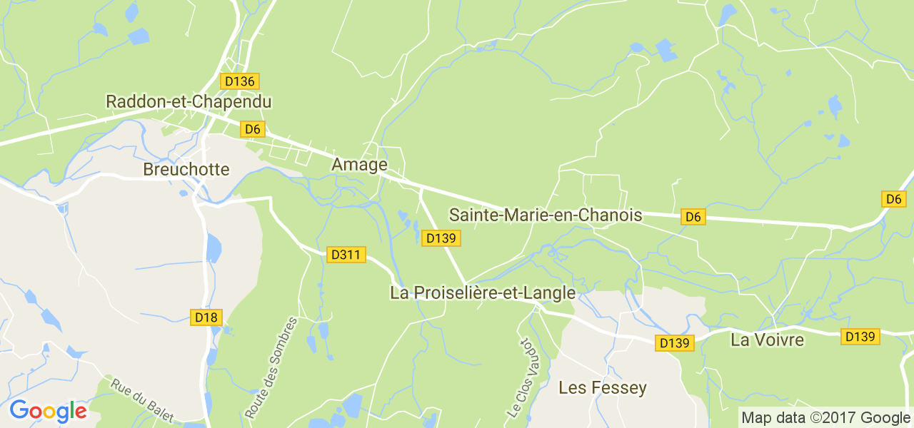 map de la ville de Amage