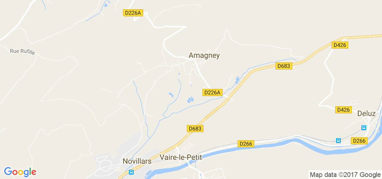 map de la ville de Amagney