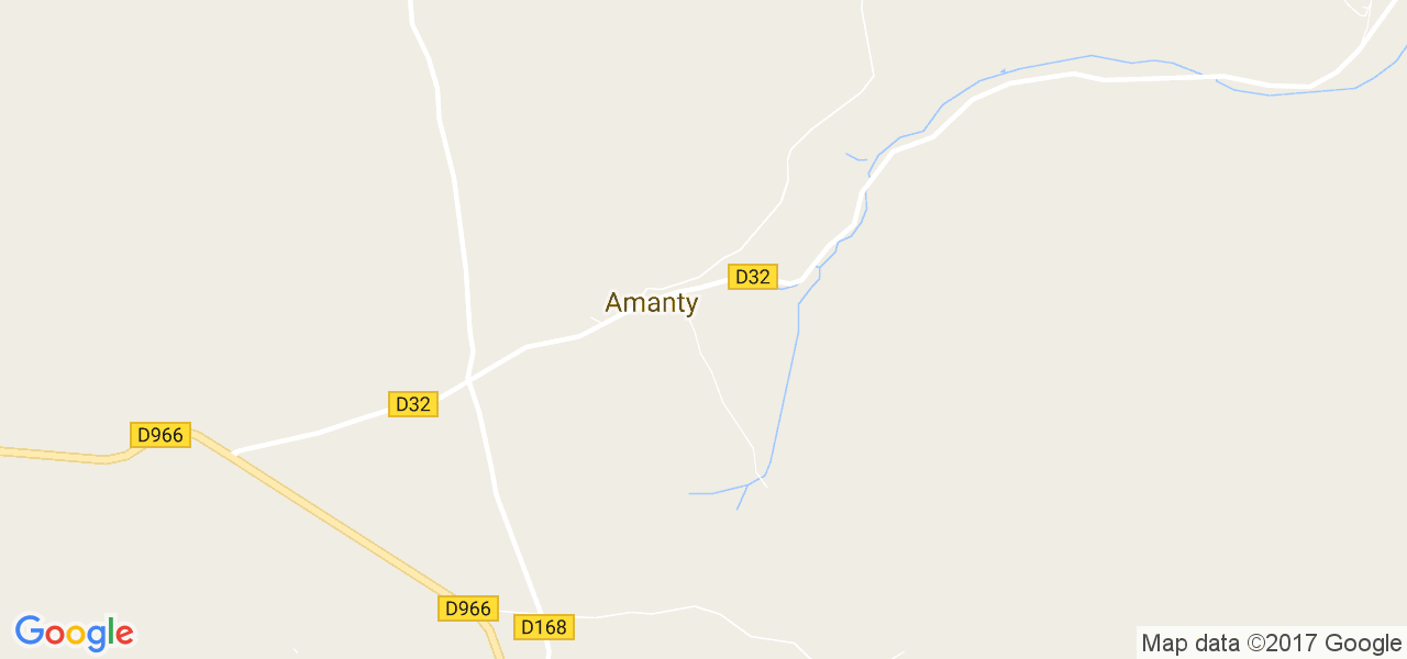 map de la ville de Amanty