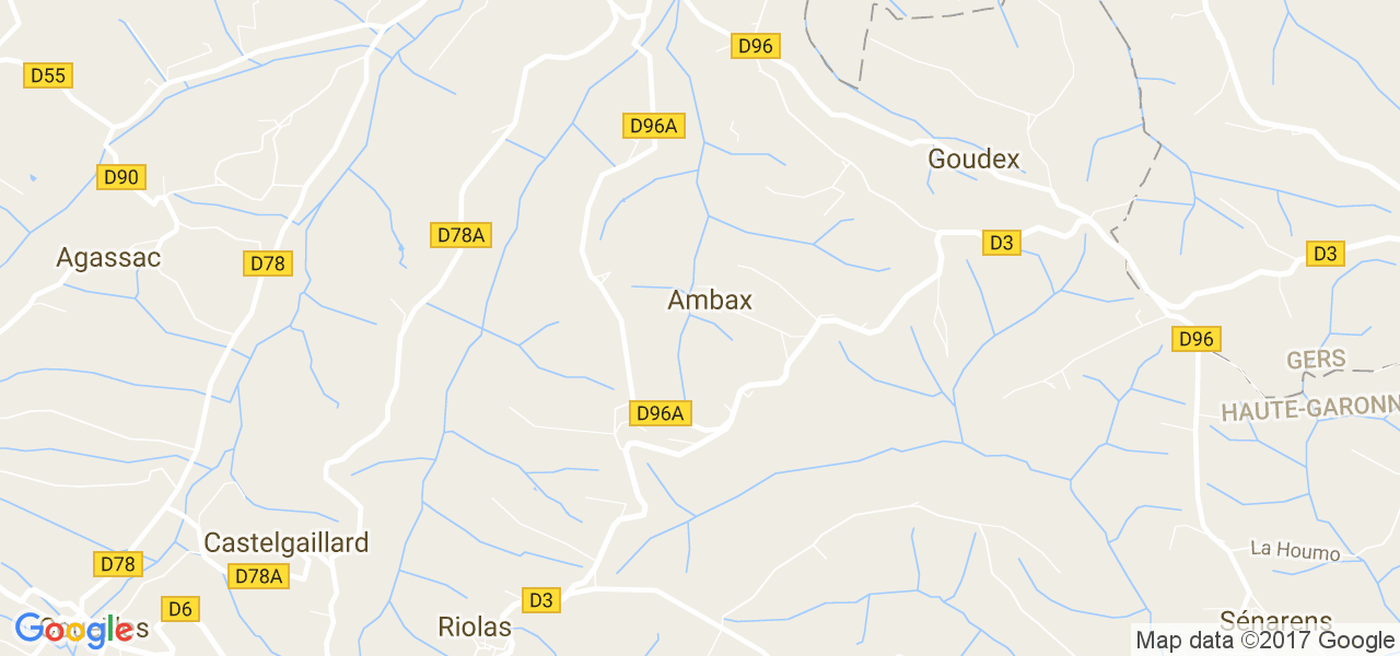 map de la ville de Ambax