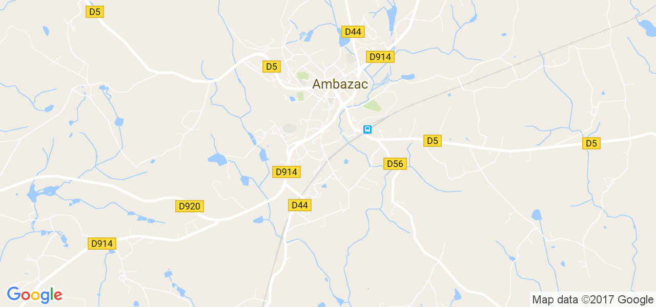 map de la ville de Ambazac