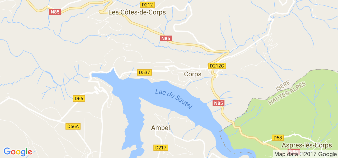 map de la ville de Ambel