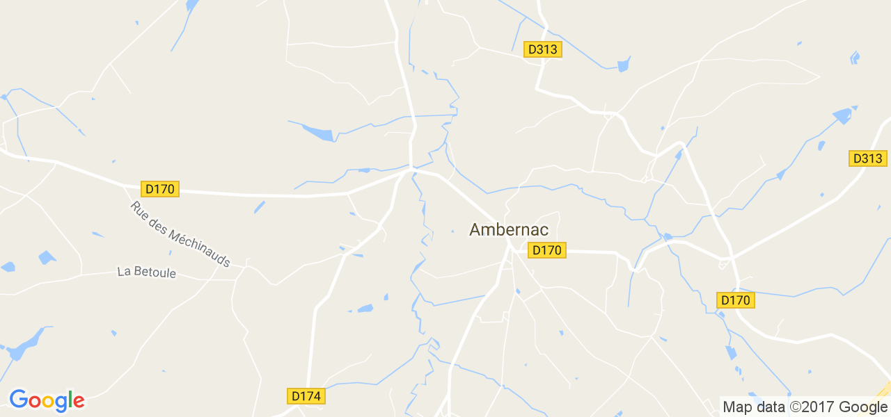 map de la ville de Ambernac