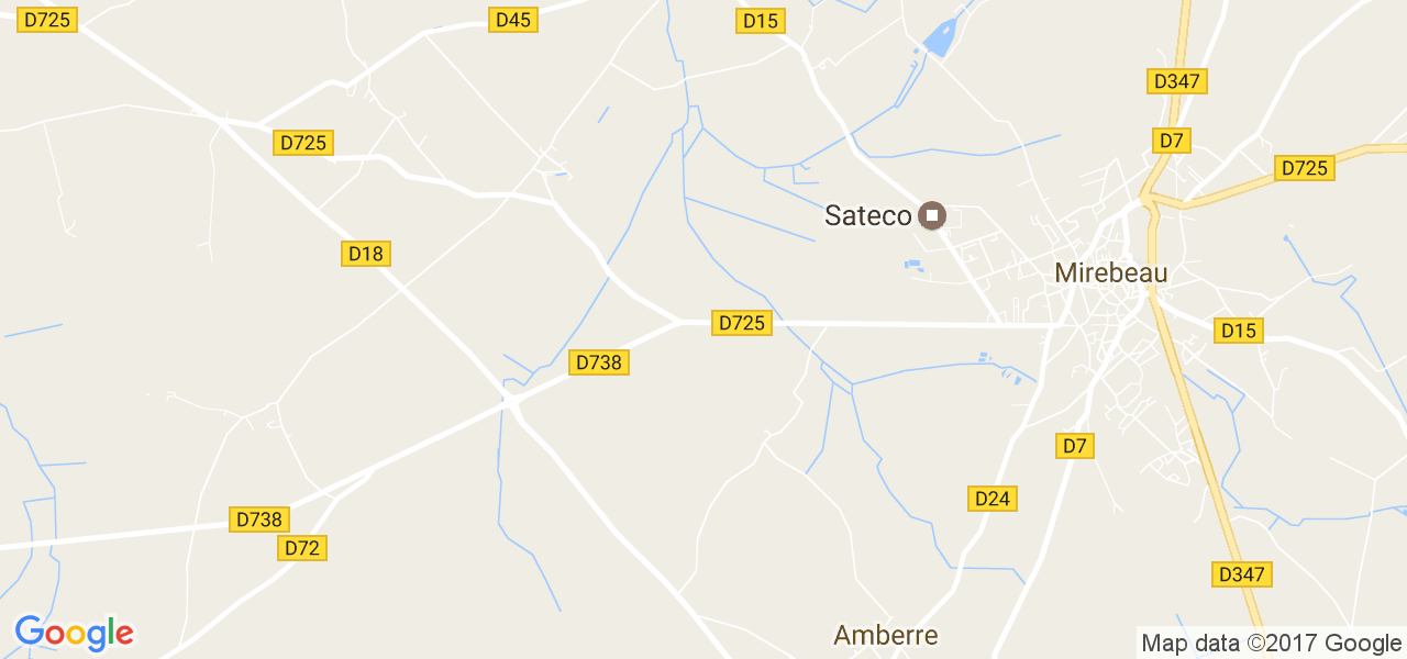 map de la ville de Amberre