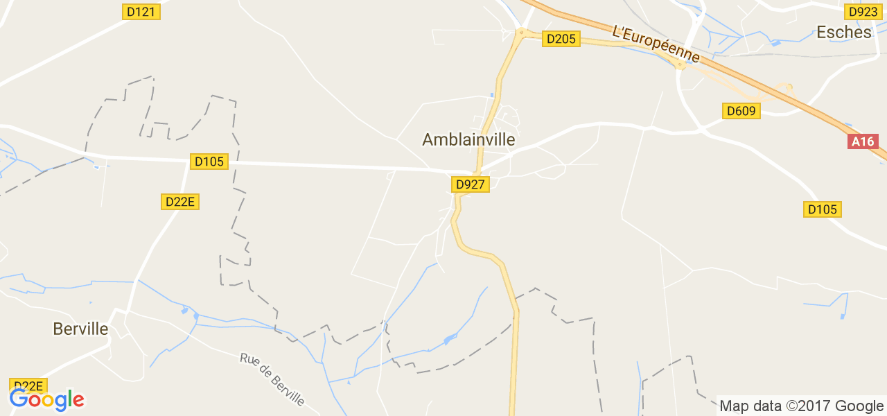 map de la ville de Amblainville