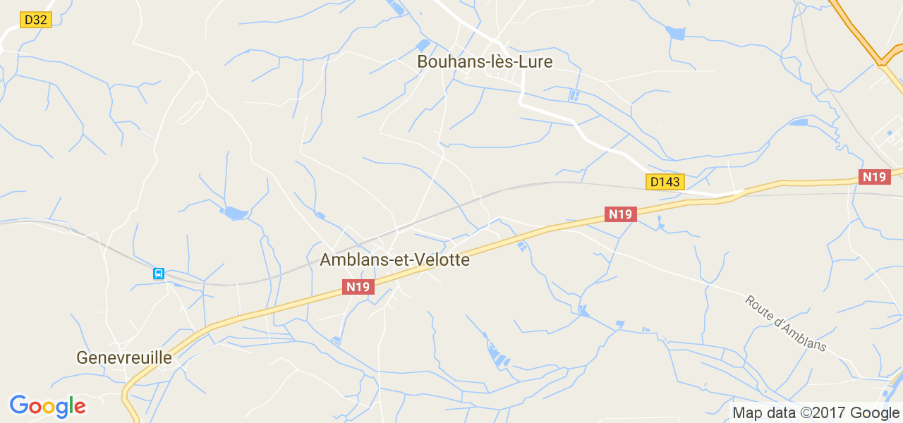 map de la ville de Amblans-et-Velotte