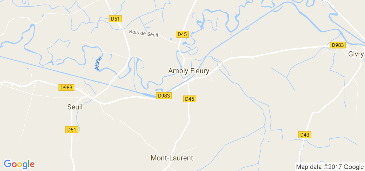 map de la ville de Ambly-Fleury