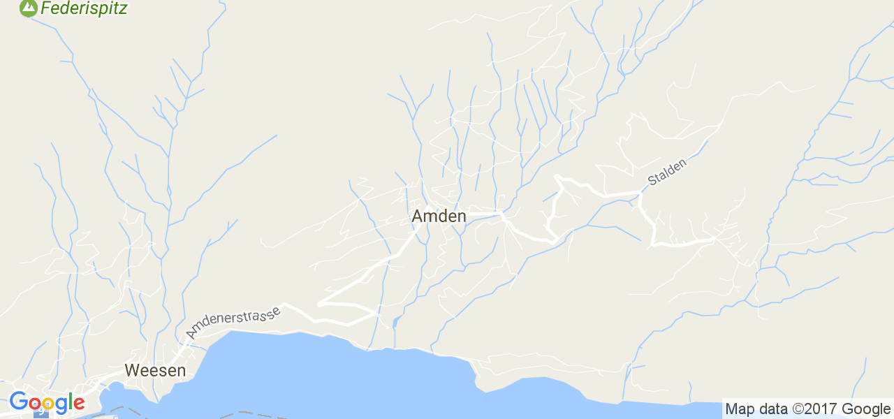 map de la ville de Amden