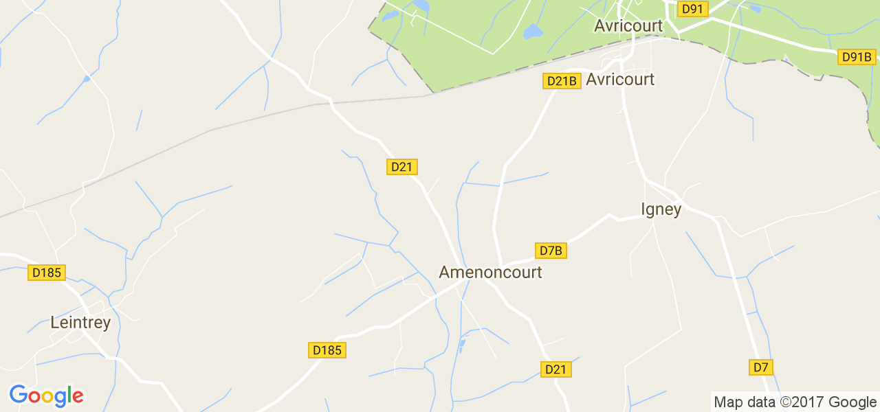 map de la ville de Amenoncourt