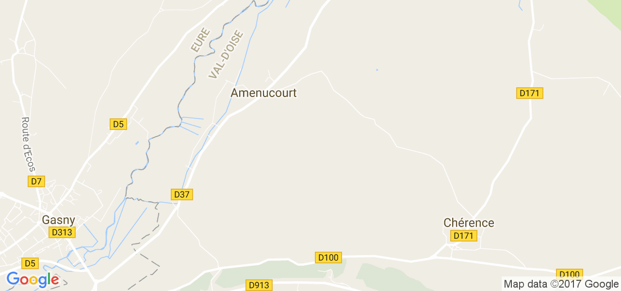 map de la ville de Amenucourt