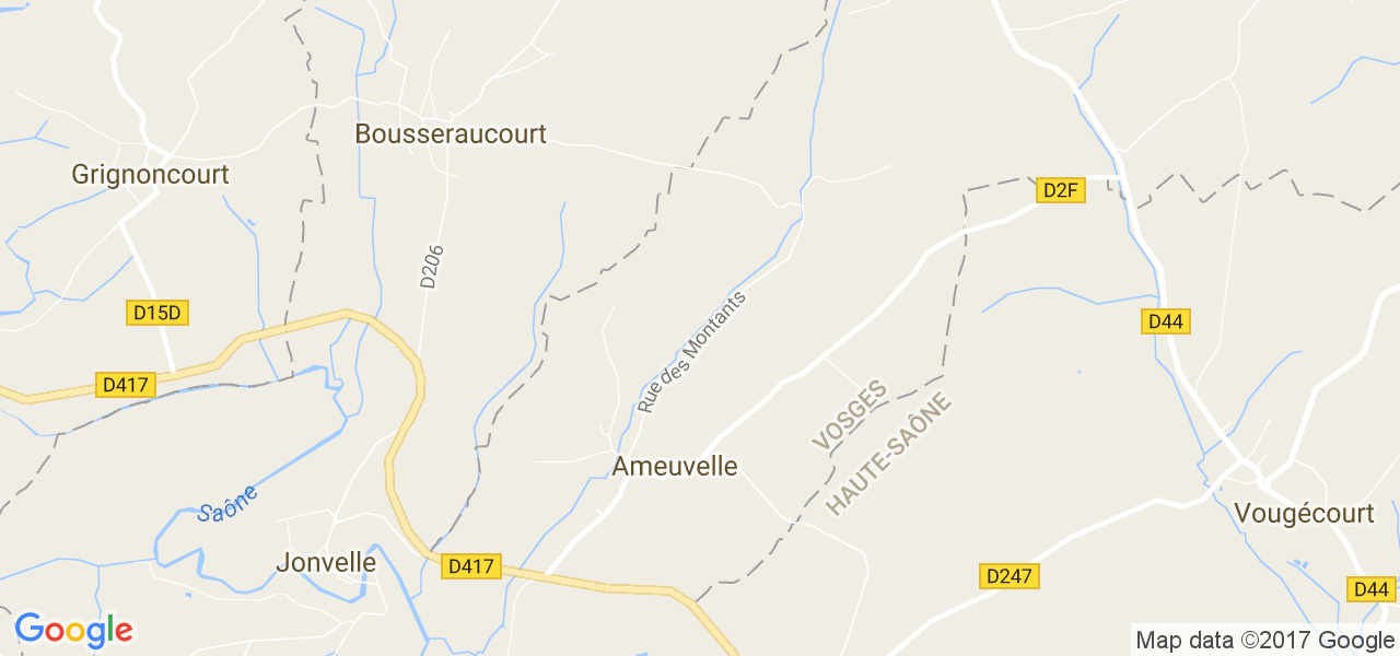 map de la ville de Ameuvelle