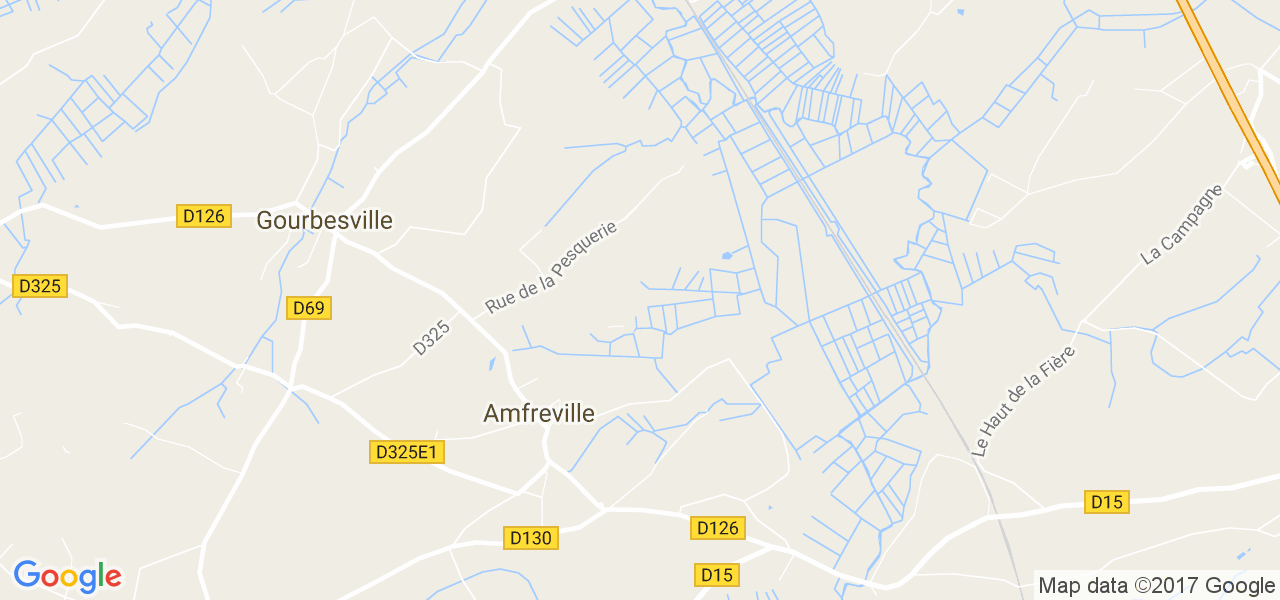 map de la ville de Amfreville