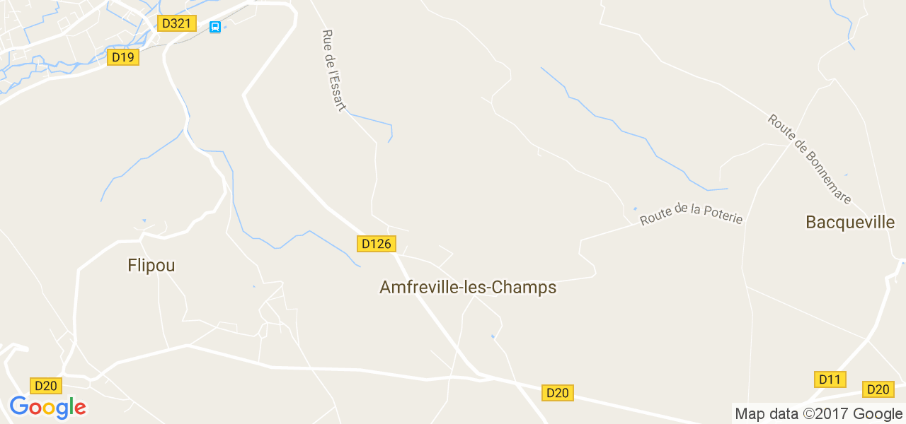 map de la ville de Amfreville-les-Champs