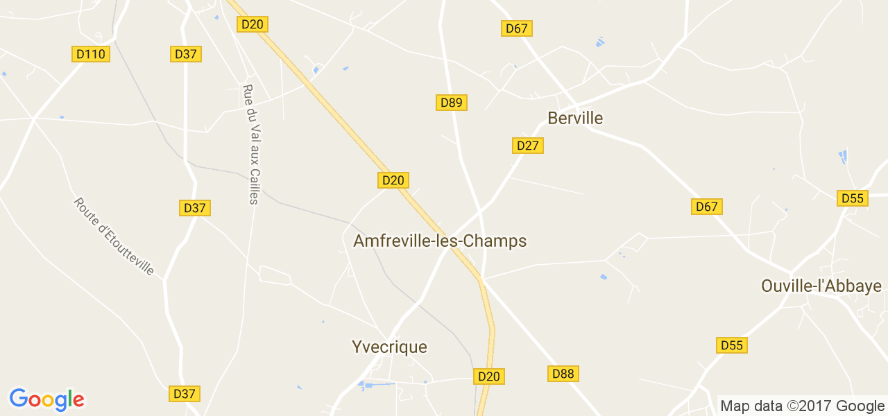 map de la ville de Amfreville-les-Champs