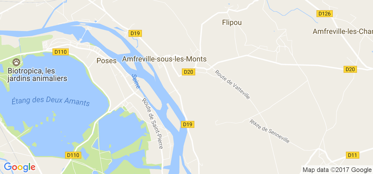 map de la ville de Amfreville-sous-les-Monts