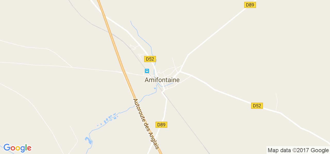 map de la ville de Amifontaine