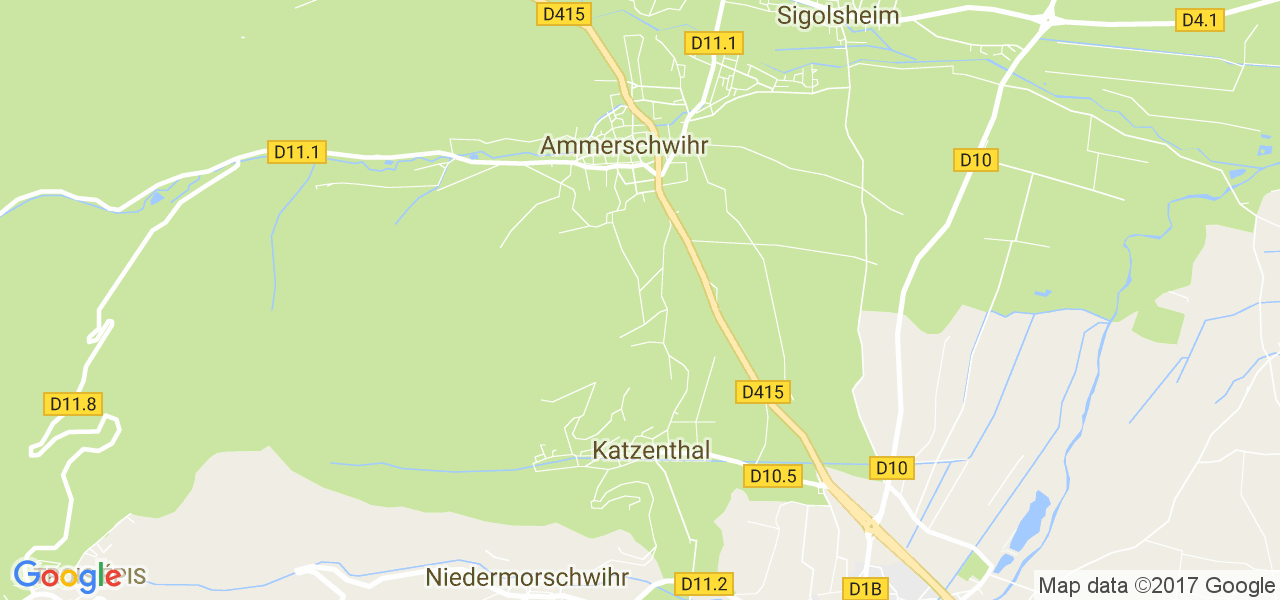 map de la ville de Ammerschwihr