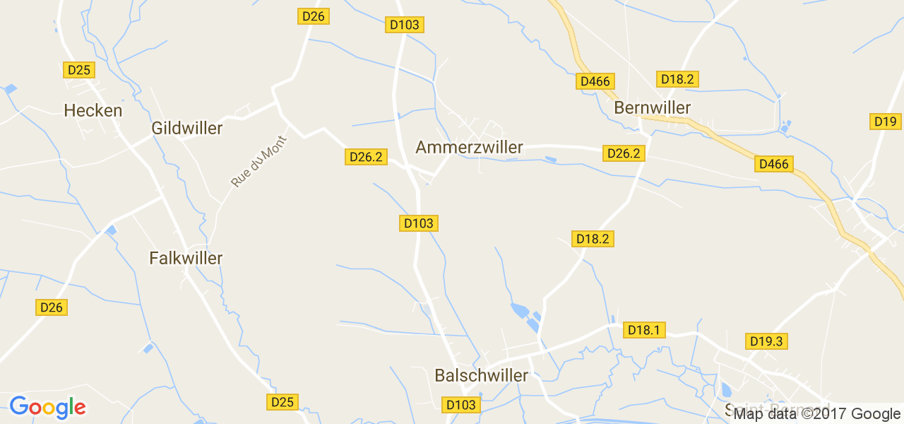 map de la ville de Ammerzwiller