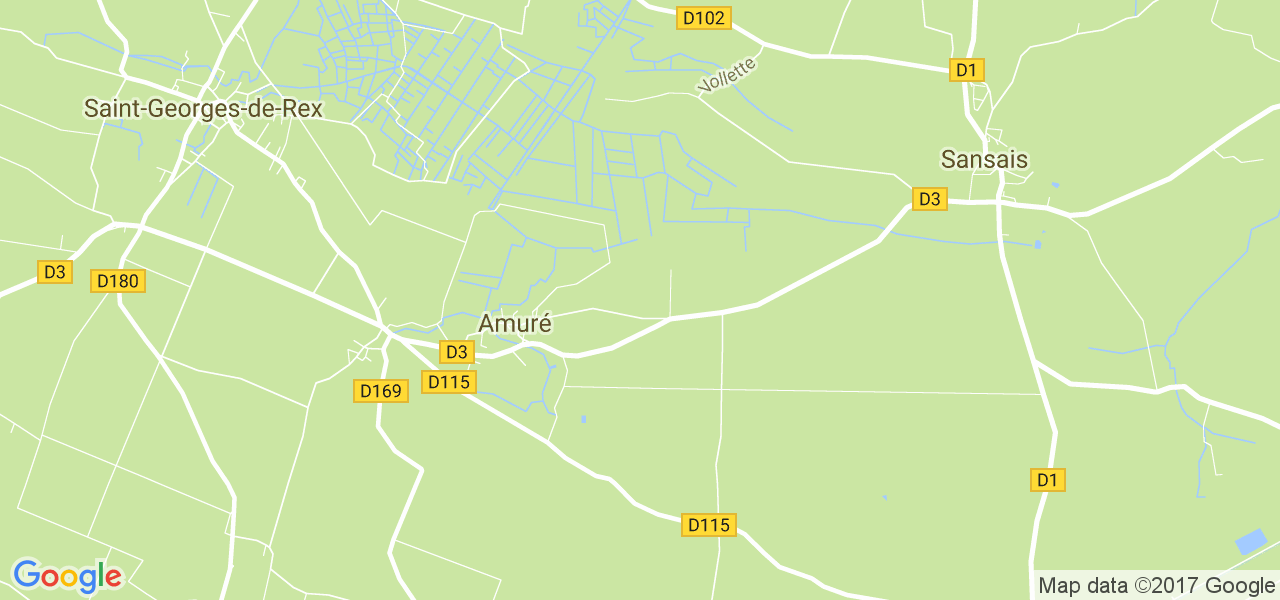 map de la ville de Amuré