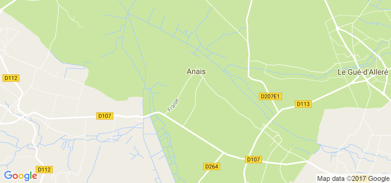 map de la ville de Anais